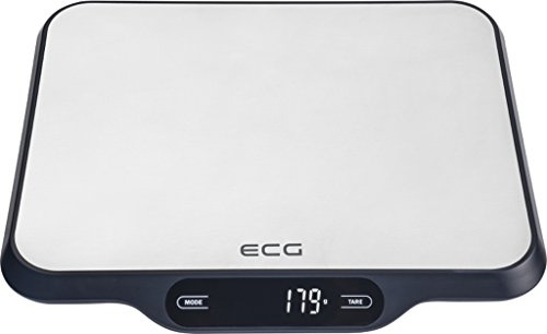 ECG KV 215 S - Bilancia da cucina in acciaio INOX e plastica, colore: Argento