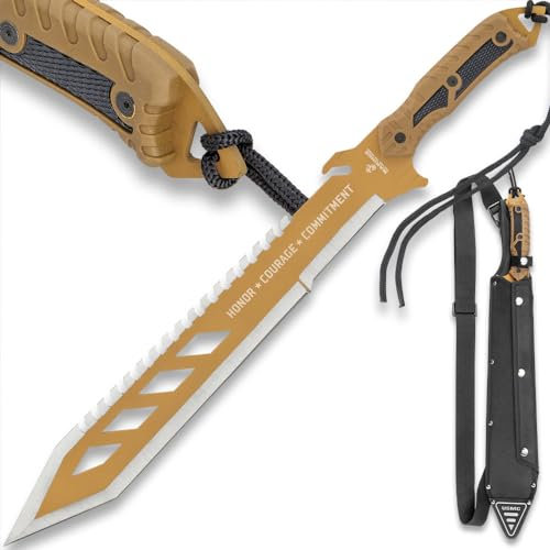 UNITED CUTLERY USMC Desert OPS Sawback Machete mit Scheide