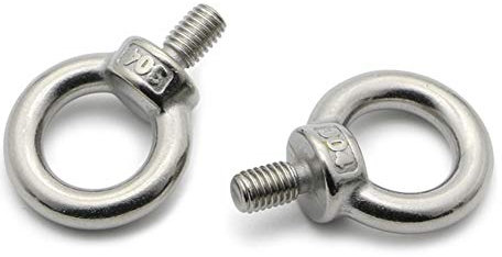 Sicherungsmuttern sortiment, Ringmuttern, Gewindering eyebolt Ring Einhaken Mutter Schrauben, M3 M4 M5 M6 M8 M10 M12 304 Edelstahl (Size : 2pcs M5, Style : Lifting eye screws)