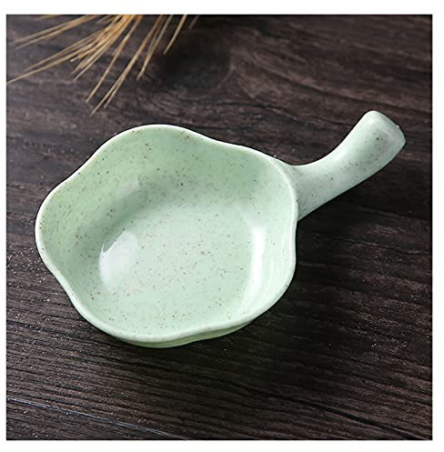 caihuashopping Sauce Boat Multi-purpose Assorted Seasoning Gravy Boats Sugar Salad Tomato Paste Sauce Dishes Kitchen Flower Shape Dip Seasoning Bowl Dish Gravy Boat (Color : Green)