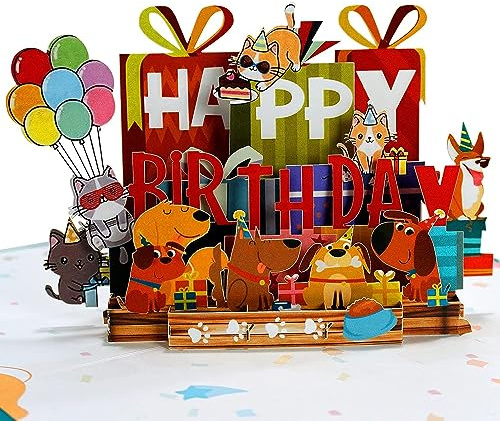 CUTPOPUP Text HBPD – Geburtstagskarten für Männer, Vatertagskarte, 3D Grußkarte für Ihn, Geldgeschenke Geburtstag, Geburtstagskarte Ehemann, Bruder, Sohn (Text HBPD) US8-BD135DE