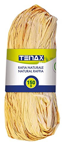Tenax Raphia Naturel 150 g, Ligature pour Plantes et Jardinage, Ficelle pour Artisanat, Bricolage, Décoration et Ligature Bouquets Floraux et Paquets-Cadeaux