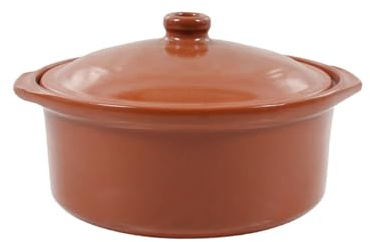 Azofra Cazuela Tapa Barro cocido 24,5 x 23 x 16,7 cm (3 Unidades)