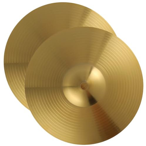 VICASKY 2stücke Schlagzeugbecken Messing Splash Cymbals Für Jazz Drum Set Leichte Und Tragbare Übungsbecken Klarer Robust Und Langlebig Für Drummer