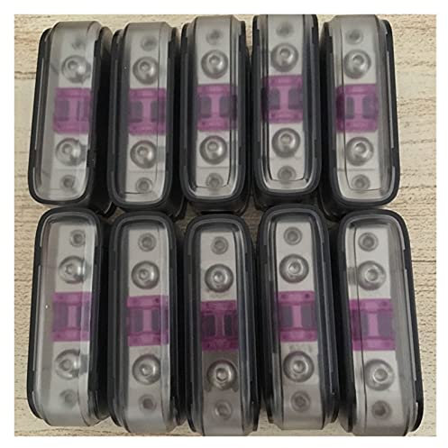 10 TEILE/LOS Mini ANL Sicherungshalter Anschraubsicherung Kfz-Sicherungshalter Schmelzlot mit Sicherung 20A bis 100A(Color:With 10pcs 80a Fuse)