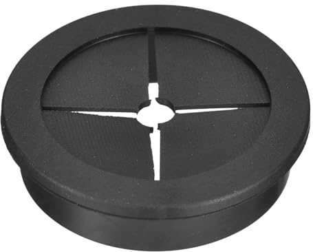 sourcing map 1 Pcs Cable Cord Grommet, 1-3/4 Inch (45mm) Desk Grommet Flexible Rubber Grommets Wire Hole Cover Pass Through for Office Computer Desk Wire Organizer, Black