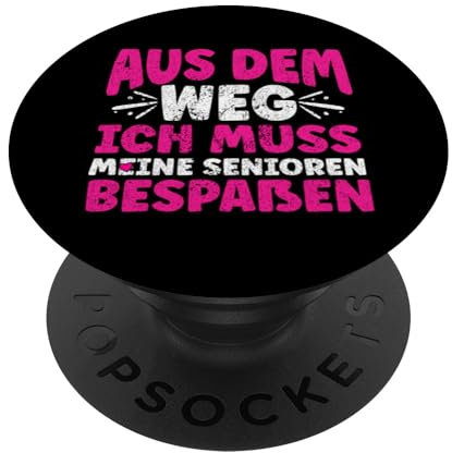 Pflegekraft Betreuerin Frauen Pflegerin Betreuungskraft Herz PopSockets mit austauschbarem PopGrip