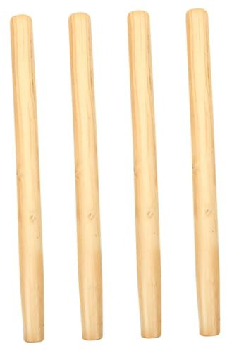 BESPORTBLE 4pcs Hardwood Wooden Handles for Gardening Tools Replacement 50cm Length Sturdy and Sturdy Design Suitable for Shovels Hoes and Rakes