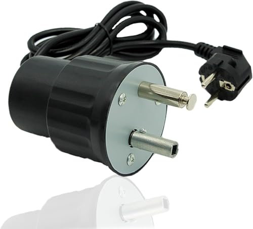 BigKing Grillspieß Motor, FD801B Rotatormotor für AC-Grillrost, EU-Stecker, Zubehör für Grillwerkzeuge, (Nennspannung: ~230V 50/60Hz) (Schwarz)