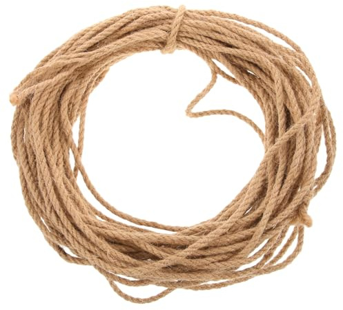 SHINEOFI Sturdy Flax Rope Garden Twine Heavy Duty Wear Resistant Natural Twine for Bow Making and Decorations for Baskets for DIY Supply and Gardening Use