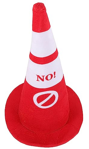 GARIOUANS Plüsch Verkehrskegel Hut Kuschelig Party Kostüm Kopfbedeckung Unisex Für Cosplay Halloween Foto Requisiten Bühnenauftritte