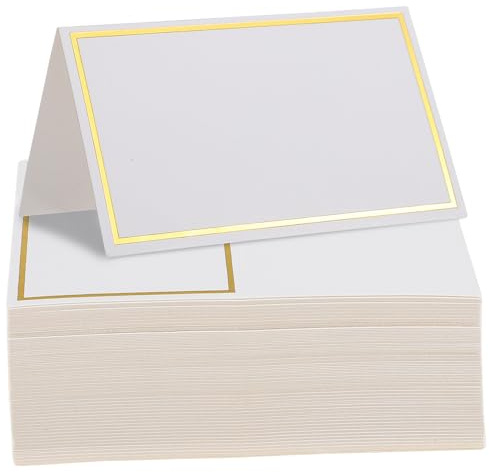 Cartoncino Segnaposto da Tavolo 100 Pezzi, Carta, Pieghevole