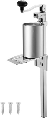 VEVOR Commercial Can Opener, Heavy-Duty Manual Tabletop Cans Opener for Cans Up to 15.75 in Height, Height-Adjustable Professional Can Openers Fixed with Screws, for Restaurant, Hotel, and Food Store
