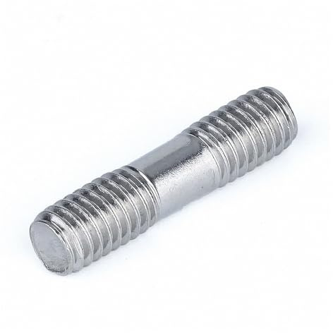 Varilla de doble cabeza con rosca de acero inoxida Pernos prisioneros sin cabeza roscados de doble extremo de acero inoxidable 316 M6 M8 M10 M12 40 mm-150 mm(120mm M6 2pcs)