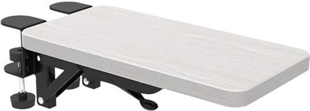 Repose-coude pour bureau – Extension de plateau ergonomique pliable | Repose-poignet de bureau | Pour la maison, l'école, l'appartement, le dortoir, la chaise, le clavier, le travail, l'étude des