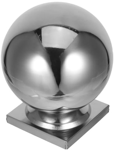 Alipis Boules Décoratives Boules de Rambarde Robustes en Acier Inoxydable et Installation Facile Fixation Sécurisée pour Rambarde Extérieure pour Poteaux de Garde-corps