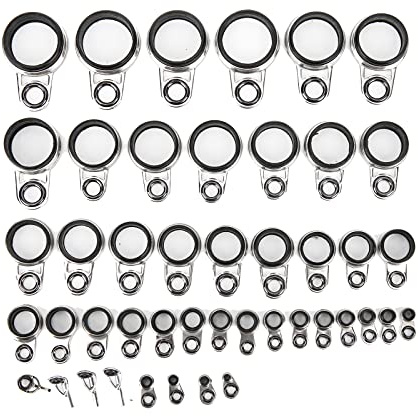 Universal 45-i-1 Rock Casting Fiskespö Guider Linringar Toppspetsar Bärbar Lättvikt Hållbar för sportfiskare