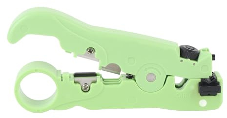 Outil de dénudage et de coupe de câbles coaxiaux, TV et fibre optique ZIXINNKC CS-08