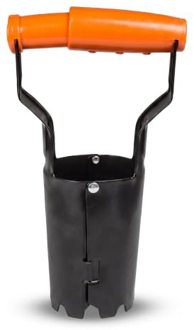 Plantador de Bulbos Movil DOJA Barcelona - Escala de Profundidad y Construcción Robusta, Plantador de Hortalizas para Jardín con Diseño Ergonómico, Plantador Bulbos, Sembradora Manual Ajustable