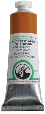 Old Holland Ölfarbe – Klassische Farben 40 MLS – 164 Künstlerfarben C325 Old Holland Yellow Brown