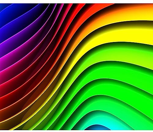 murando - Vlies Fototapete 350x256 cm - Foto Tapete Schlafzimmer Wohnzimmer Moderne Vliestapete XXL Wandtapete Motivtapeten Bildtapete 3d Effekt Wand Dekoration - 3D bunt Regenbogen f-A-0361-a-a