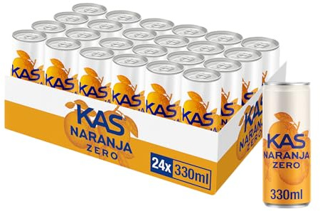 Kas Orange Zero, Soda 330 ml - 24 canettes