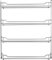 Fuchs Gewürzregal leer in Silber, robuster Küchen-Organizer für 24 Gewürzstreuer, ideal für Fuchs Gewürzdosen und Premiumglas, Maße: ca. 38 x 43 x 6 cm (B x H x T), leer