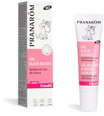 Pranarôm PranaBB Gel Bleus Bosses Bio 15 ml | Immortelle, cyprès et arnica pour apaiser bébé en cas de choc ou d'irritation. Dès 6 mois.