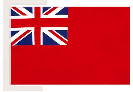 AZ FLAG - Drapeau Royaume-Uni Red Ensign - 45x30 cm - Pavillon Pavillon Marine Uk - Royal Navy 100% Polyester Avec Deux Cordelettes - 20g