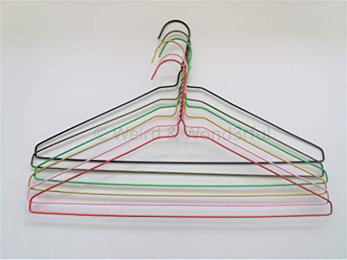 AlliedSure 50 Fil galvanisé Mixte Multicolore en métal cintres Pantalon Portant pour Barre Solide et résistant