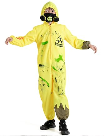 Biohazard Radioactive Child suit costume disguise fancy dress boy (Size 5-7 years)