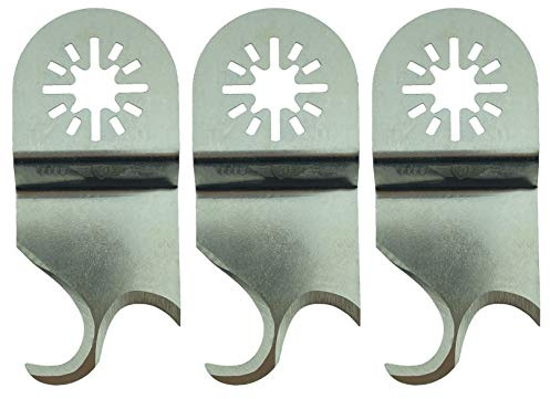 TopsTools 3pcs UN35SCCA_3 35mm Oscillating Multitool Blades | Compatible with Bosch, Fein (Non-StarLock), Makita, Milwaukee, Einhell, mixed blades cut wood, metal and plastic