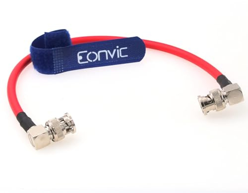 Eonvic Cavo coassiale Neutrik BNC da 12 G, cavo HD SDI, per telecamera di sorveglianza CCTV 4K (30 cm)
