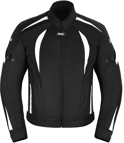 Buchii Textile Motorcycle Jacket for mens & Motorbike Jacket Men Armoured CE Approved All-weather Waterproof Jacket Mens Adventure & Touring Racing jacket Racer jacket