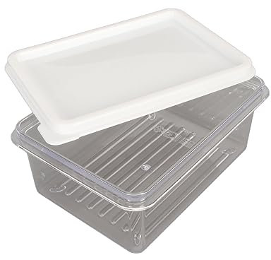Stainless Steel Cutting Knife Butter Holder with Sealed Lid Practical, Suitable Size Butter Dish for Fridge Kitchen