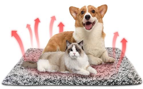 Selbstheizende Decke für Katzen & Hunde: Katzenbett Selbstheizende Decke Katze waschbar abnehmbar Hundedecke flauschig Wärmedecke ohne Strom Selbstwärmende, für Katzen und kleine Hunde (58x88cm)