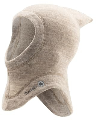 Sterntaler Schalmütze aus Wolle (Merino) mit Kaschmir-Feeling Unisex - Warme Baby und Kinder Mütze Winter - Sand. 47