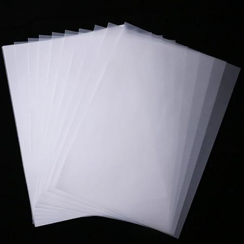100 Stück Transparentpapier A4,Transparentpapier 210x297mm,Transparentes Bastelpapier für Zeichnen,Architekturskizzen,Scrapbooking (73g/m²)