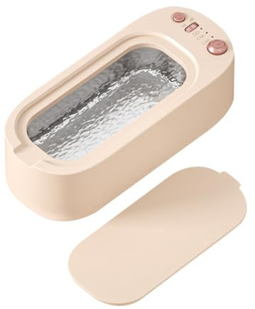 Ultrasonic Jewelry Cleaner, 3-Modes Jewelry Cleaning Machine Low Noise Sonic Glasses Cleaner for Eyeglasses Jewelry Watches Makeup Brushes