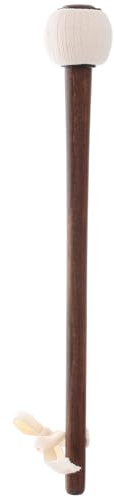 Abaodam Gong Mallet with Wood Handle Wooden Gong Stick for Gongs Xylophones and Percussion Instruments Comfortable Grip 9.84 in Length 1 X Wooden Stick