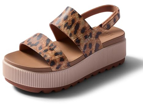 Reef WOMENS SANDALS, WATER VISTA HIGHER, LEOPARD, 3 UK