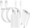 4pack Caricatore iPhone Apple Certificato MFi con Cavo Lightning 2M, 5W Alimentatore Presa USB Caricabatterie Apple Caricatore USB per iPhone 14/13/12/11 Pro Max/XS/XR/SE/X/8/7/6/5/SE