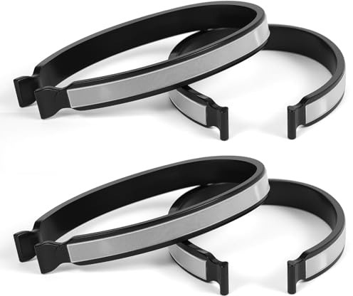 vsshe 4PCS Bicycle Trouser Clips, Universal Bicycle Clips for Cyclists, Powerful Reflective Cycling Trouser Clip, Lightweight, Durable, Safety Ankle Bands Reflector, Accessories for Men Women Ankles