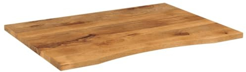 Eleganz Massive Schreibtischplatte aus Mango-Holz 100x80x2,5cm mit natürlichem Finish - Robust & langlebig für Homeoffice & Büro