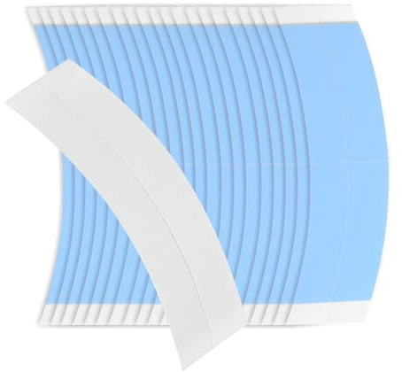 72 Stück Perücken Kleber, Wig Perücken Zubehör Toupet Tape Kleber Klebestreifen Perückenkleber Wig Glue Fashion Tape Haarkleber für Haarteil Haarteile Perücke Unterziehhaube