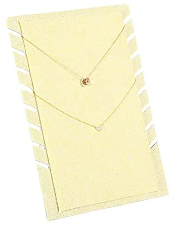 KLLJHB Espositore per Gioielli, espositore per Gioielli, Porta collane in Lino, espositore per Gioielli da Esposizione, Organizer per collane, portaoggetti per la Vendita di Gioielli.