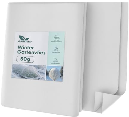 GARDENIX Fieltro de Invierno para Plantas, protección contra heladas, 50 g/m², Fieltro para jardín, 1,6 x 5 m (8 m²), protección Invernal para Plantas, Fieltro Protector de Plantas