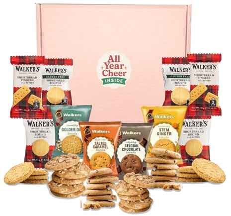 All Year Cheer Biscuit Tea Gift Suitable For Letterbox Gifts & Snack Hampers | Luxury Afternoon Tea Set & Food Gift Including A Variety Of Biscuit Assortments