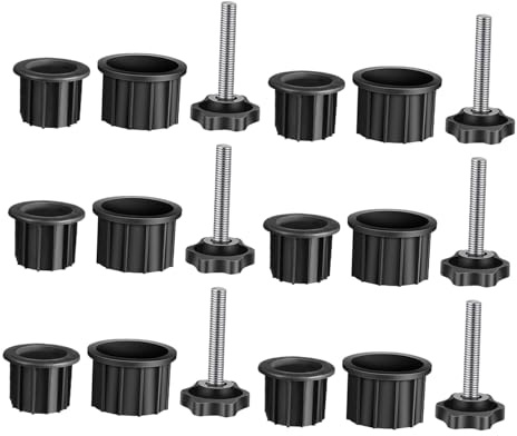 AKOOSY Kit de Accessoires de Pied de Parasol Bouchons Anneau de Trou et Vis pour Base de Parasol de Terrasse Installation Facile et Compatible avec Supports Extérieurs
