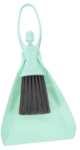 SHINEOFI Pequeño de Escoba y Recogedor de Plástico para Limpieza de Jaulas de Animales Pequeños Herramienta Práctica y Duradera para Conejillos Hamsters y Roedores Accesorio de Suministro